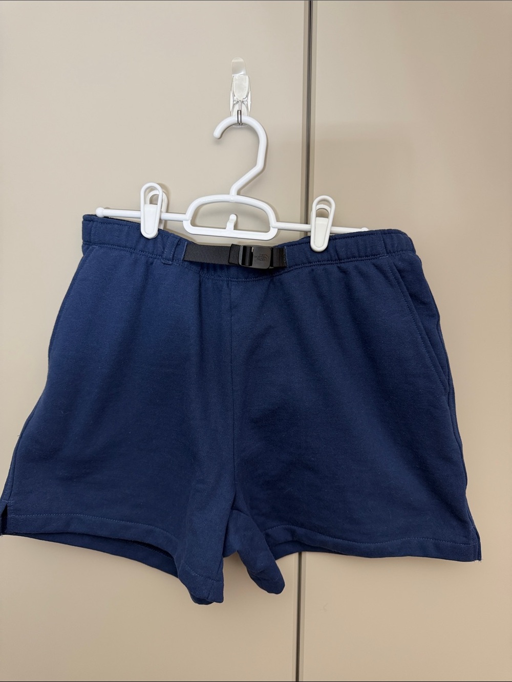 The North Face Navy Athletic Women's Shorts with Buckle Waist